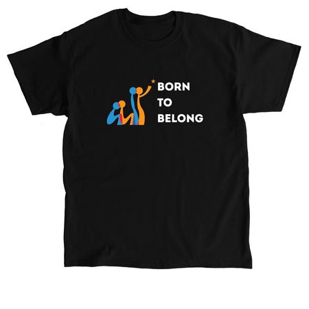 Born to Belong - Star Tee, a Black Classic Unisex Tee