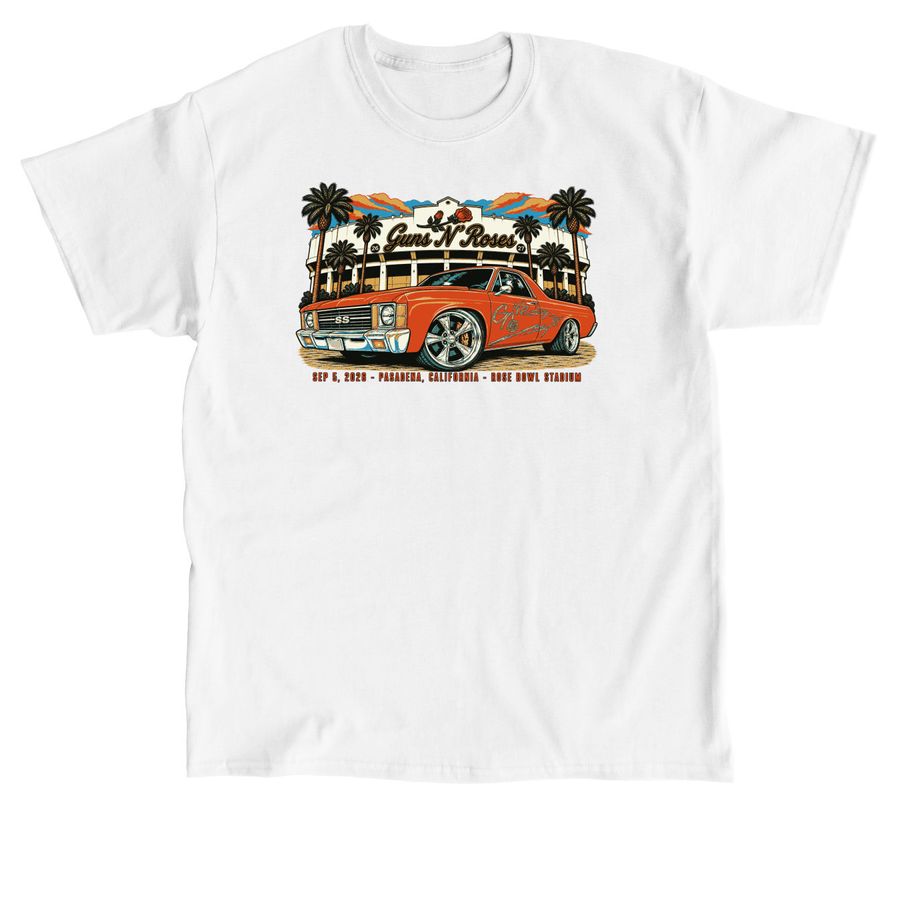 Guns N? Roses World Tour 2026 Pasadena Califo, a White Classic Unisex Tee
