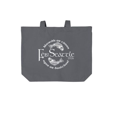 F?is Seattle 2026 Tote Bag, a Storm Grey Cotton Canvas Tote Bag