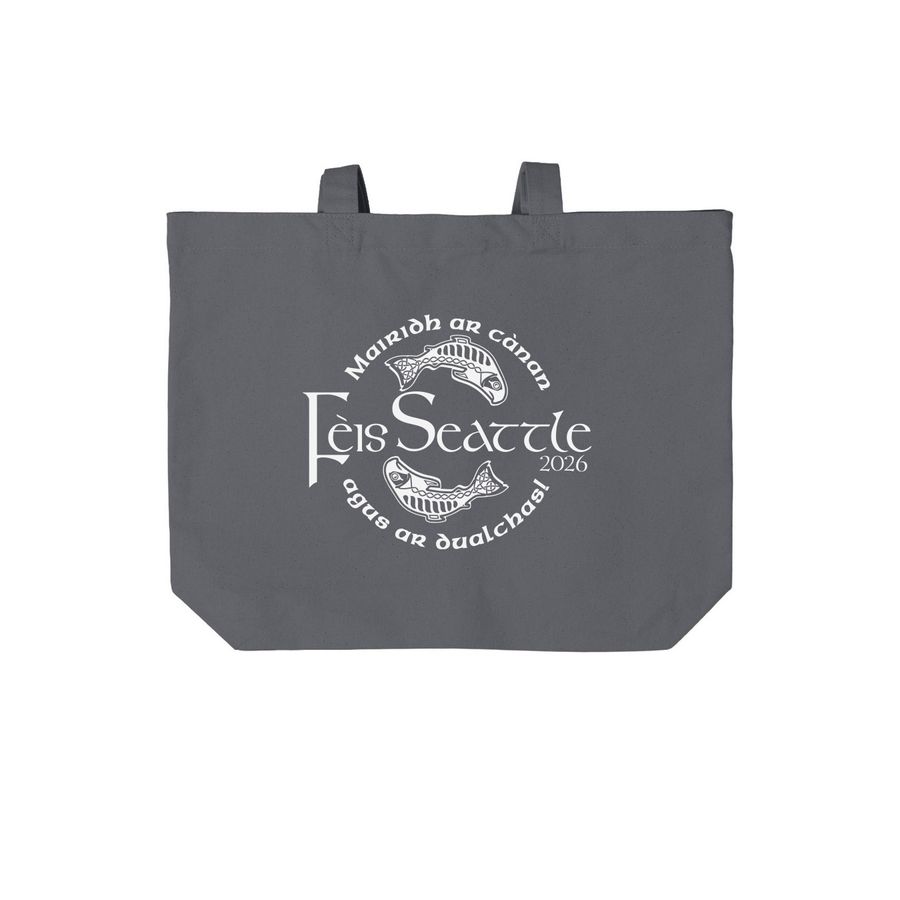 F?is Seattle 2026 Tote Bag, a Storm Grey Cotton Canvas Tote Bag