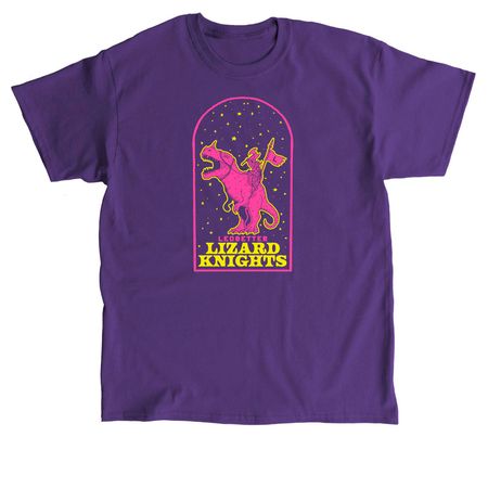 Ledbetter Lizard Knights, a Purple Classic Unisex Tee