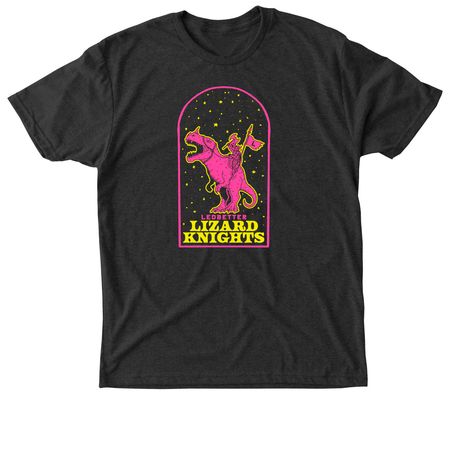 Ledbetter Lizard Knights, a Vintage Black Triblend Unisex Tee