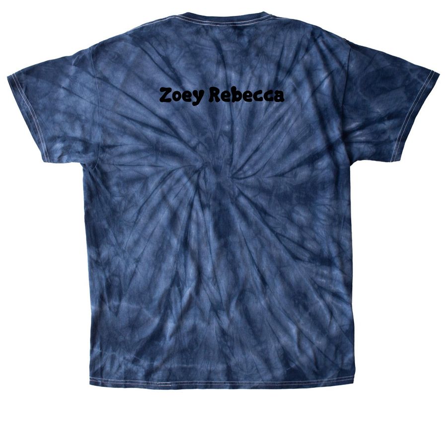 Hammerhead Shark!, a Navy Classic Tie Dye Tee (back-view)