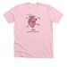 anatomy of a book lover ?, a Heather Pink Premium Unisex Tee