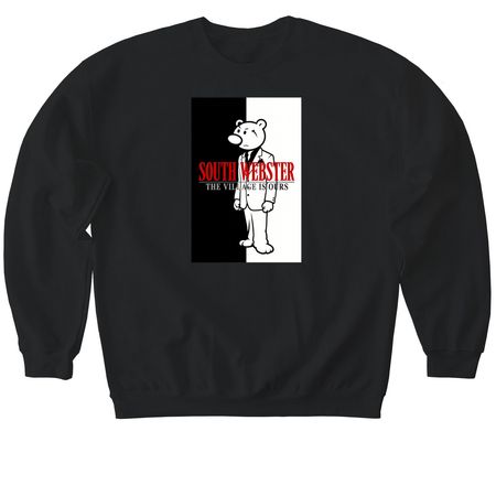South Webster Basketball, a Black Softstyle Crewneck Sweatshirt