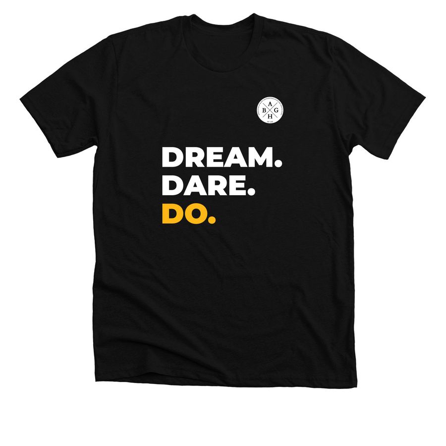 Dream. Dare. Do. ABGH Summit 2024., a Solid Black Blend Premium Unisex Tee