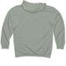 Pretty is as pretty does., a Dusty Sage Midweight Pullover Hoodie (back-view)