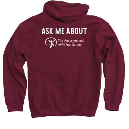 TAAF Youth Ambassador Supporter 2, a Maroon Pullover Hoodie (back-view)