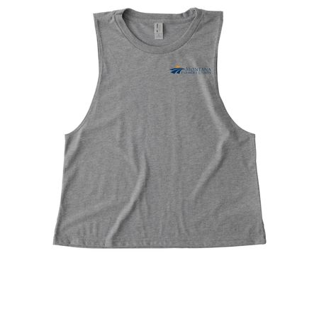 Rural Roots Run Deep, a Aluminum Grey Allmade Eco Triblend Women?s Muscle Tank