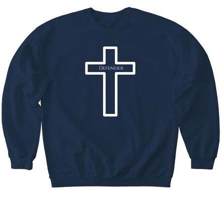 DEFENDER: LION of JUDAH, a Navy Softstyle Crewneck Sweatshirt
