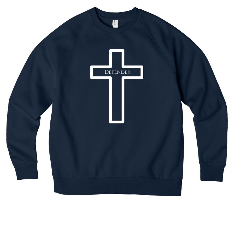 DEFENDER: LION of JUDAH, a Rebel Blue Allmade Organic CVC Crewneck Sweatshirt