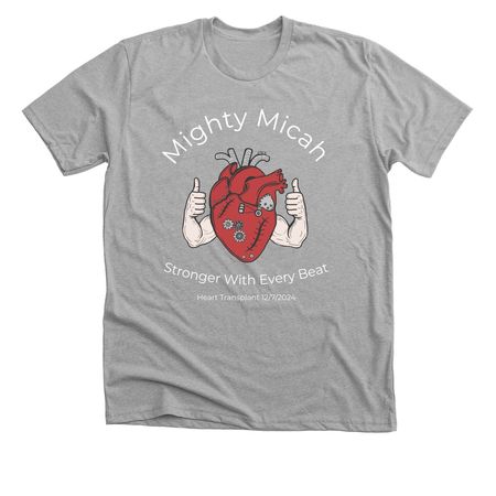 Mighty Micah, a Athletic Heather Premium Unisex Tee