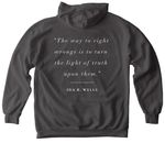LCRP Classics, a Pepper Comfort Colors Pullover Hoodie (back-view)