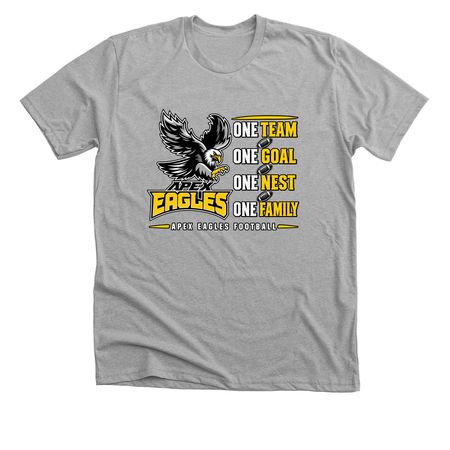 Apex Eagles | One Team. One Nest., a Athletic Heather Premium Unisex Tee
