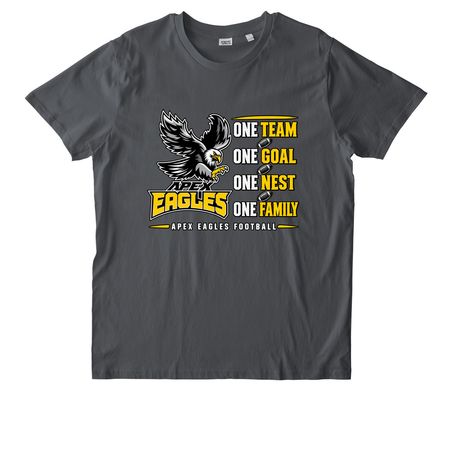 Apex Eagles | One Team. One Nest., a Anthracite Stanley/Stella Unisex Rocker Tee