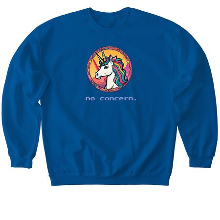 no concern., a Royal Softstyle Crewneck Sweatshirt
