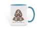Dog Mom Mug, a Light Blue Two-Tone Ceramic Mug