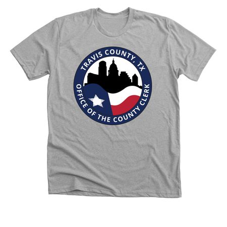 Travis County Clerk Original&nbsp;, a Athletic Heather Premium Unisex Tee