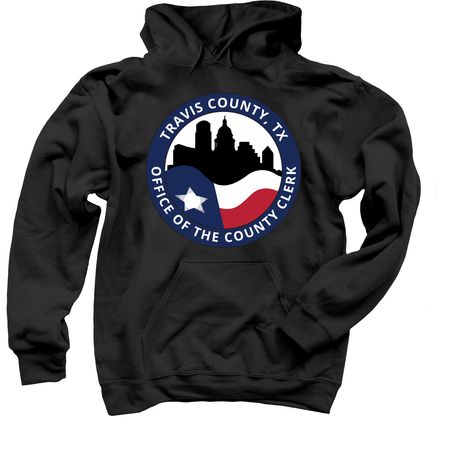 Travis County Clerk Original&nbsp;, a Black Pullover Hoodie