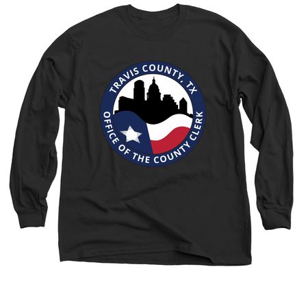 Travis County Clerk Original&nbsp;, a Black Classic Long Sleeve Tee