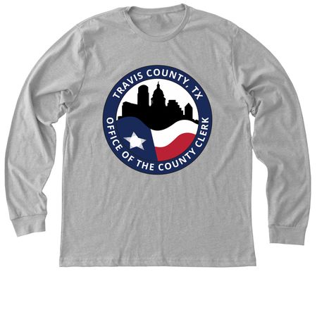 Travis County Clerk Original&nbsp;, a Athletic Heather Premium Long Sleeve Tee