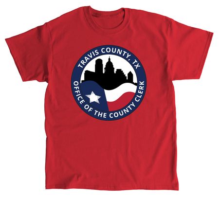Travis County Clerk Original&nbsp;, a Red Classic Unisex Tee