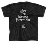 Not The Worst, a Black Classic Tie Dye Tee (back-view)