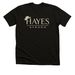 Dark colored with design on back.&nbsp;, a Black Heather Premium Unisex Tee