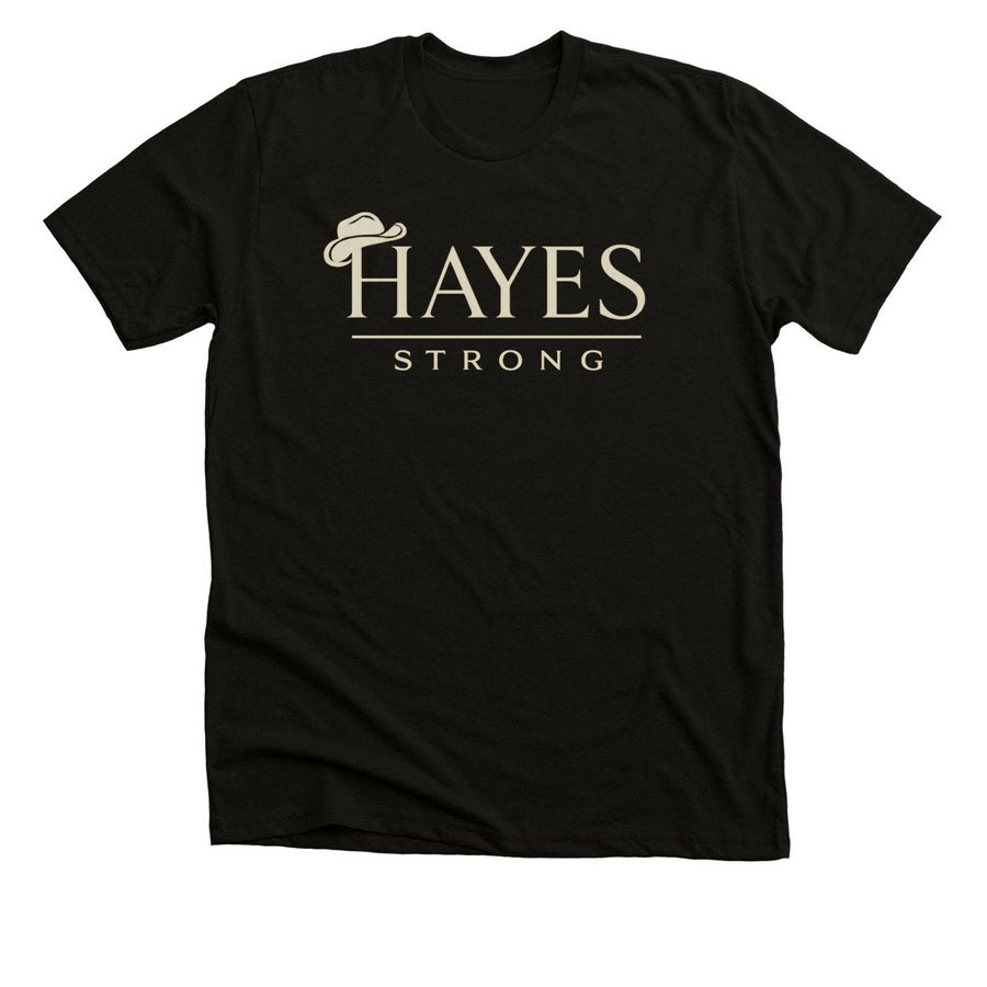 Dark colored with design on back.&nbsp;, a Black Heather Premium Unisex Tee