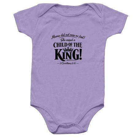 Raising up God's Children, a Lavender Infant Onesie