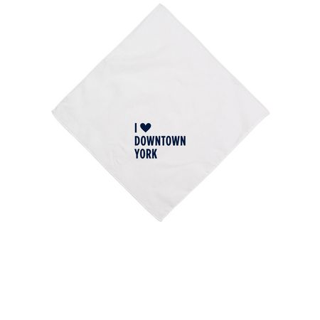 I <3 Downtwon York, a White Cotton Bandana