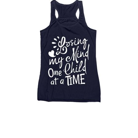Losing my mind, a Navy Women's Racerback