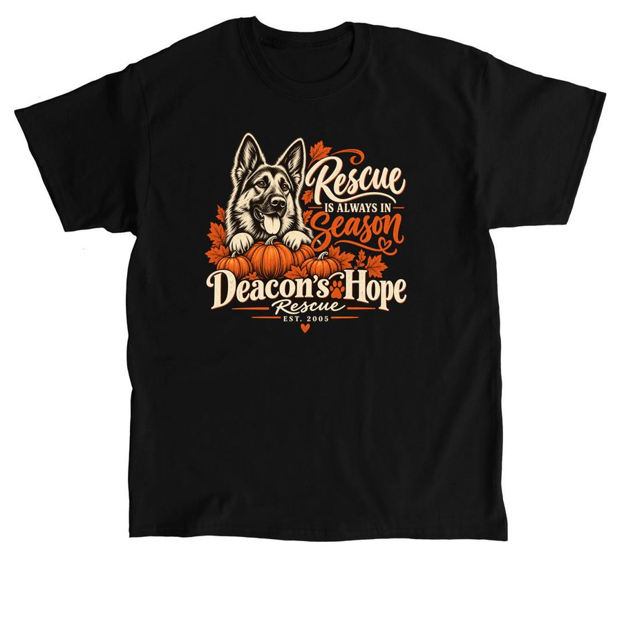 Fall design, a Black Classic Unisex Tee