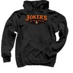 Joker's Halloween, a Black Pullover Hoodie (back-view)