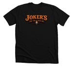 Joker's Halloween, a Solid Black Blend Premium Unisex Tee (back-view)