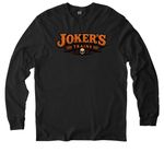 Joker's Halloween, a Deep Black Allmade Organic Cotton Long Sleeve Tee (back-view)