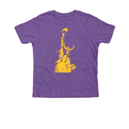 SKOL Liberty, a Heather Team Purple Premium Youth Tee