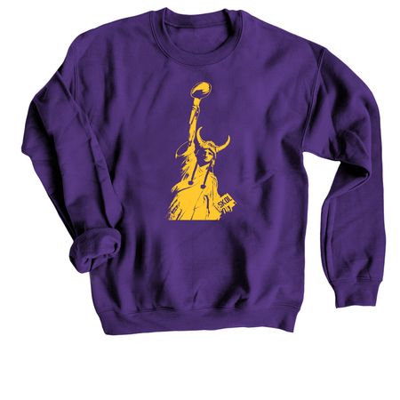 SKOL Liberty, a Purple Crewneck Sweatshirt