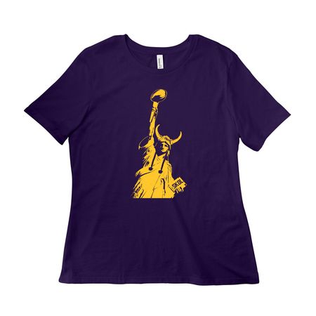SKOL Liberty, a Team Purple Women?s Relaxed Cotton Tee