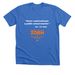 "Never underestimate public school teacher.", a Heather True Royal Premium Unisex Tee