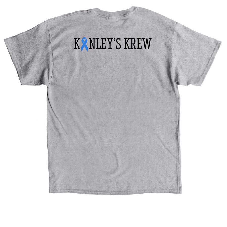 Kinley's Krew T-Shirt, a Sport Grey Classic Unisex Tee (back-view)