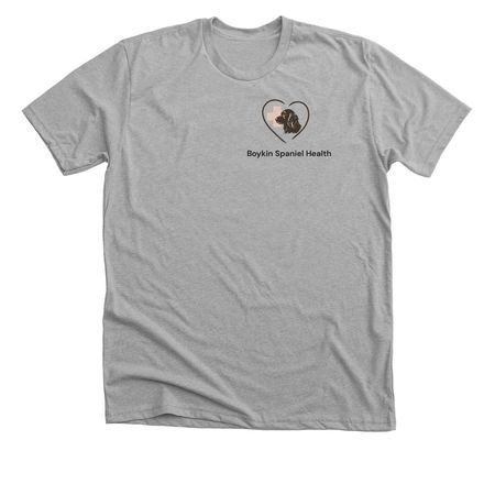 Boykin Spaniel Health T-Shirts, a Athletic Heather Premium Unisex Tee