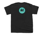 dc1 comp shirts, a Black Youth Unisex Tee (back-view)