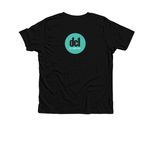dc1 comp shirts, a Solid Black Blend Premium Youth Tee (back-view)