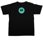 dc1 comp shirts, a Black Comfort Colors Unisex Tee (back-view)