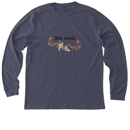 DCNC Hello, Autumn! fundraiser, a Heather Midnight Navy Premium Long Sleeve Tee