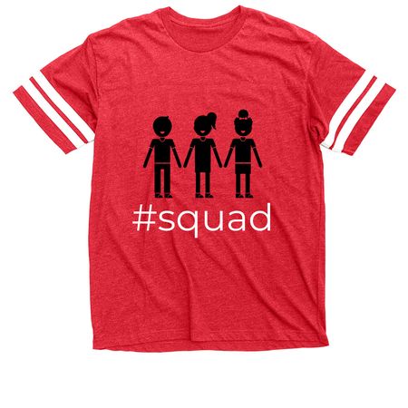 Squad, a Vintage Red / White Football Jersey Tee
