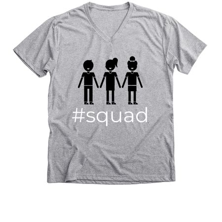 Squad, a Athletic Heather Premium V-Neck Tee