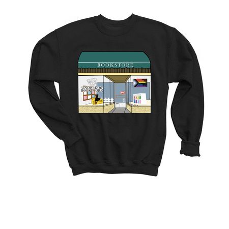 Underdog Bookstore, a Black Youth Crewneck Sweatshirt