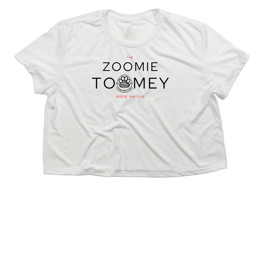 The Club's Lingo Collection&nbsp;, a White Women?s Flowy Cropped Tee